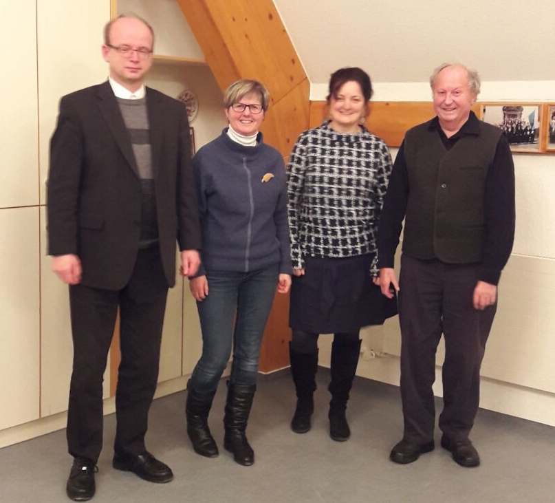 Pfarrer Heribert Kiep, Kerstin Schneider, Ilona Mercedes Nolte, Lothar Weinrich